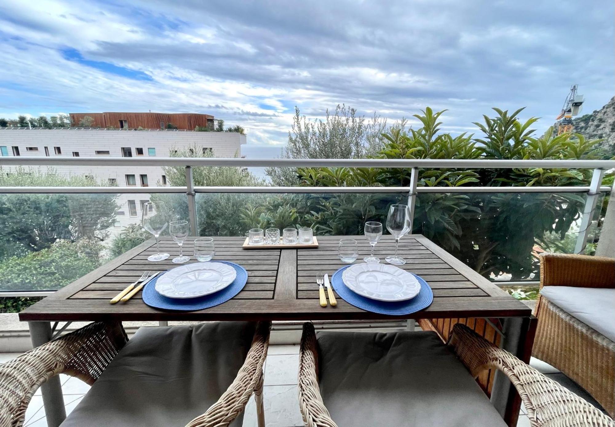 Saint-Antoine Les Jardins De Monaco Vue Mer Et Piscineアパートメント エクステリア 写真